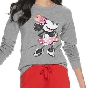 Watercolor Minnie graphic long sleeve